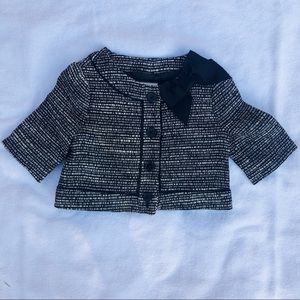 Janie and Jack black and white Blazer